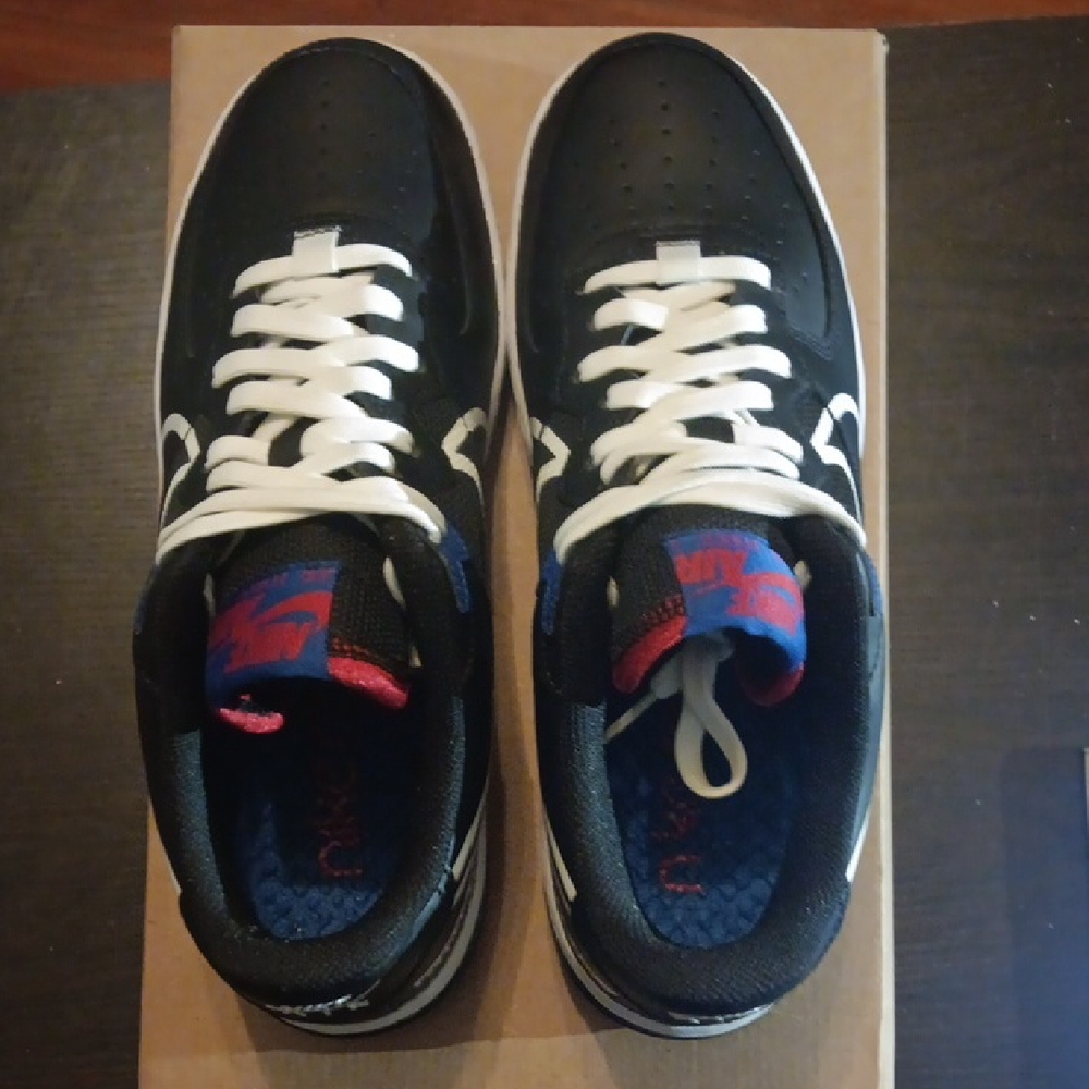 Nike Air Force 1 Low React (2020) Black White Gym Red & Blue Mens 10 W11.5 W/BOX - Picture 6 of 13